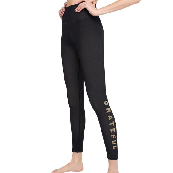 Spiritual Gangster Icon Seamless Jacquard Grateful Legging XS/S Black - Picture 4 of 8